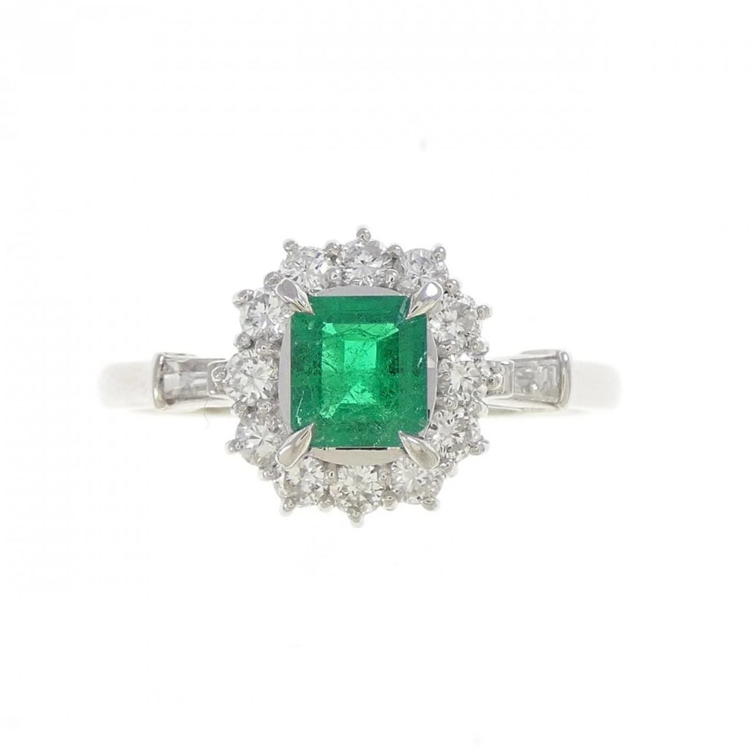 PT900 EMERALD RING - 2