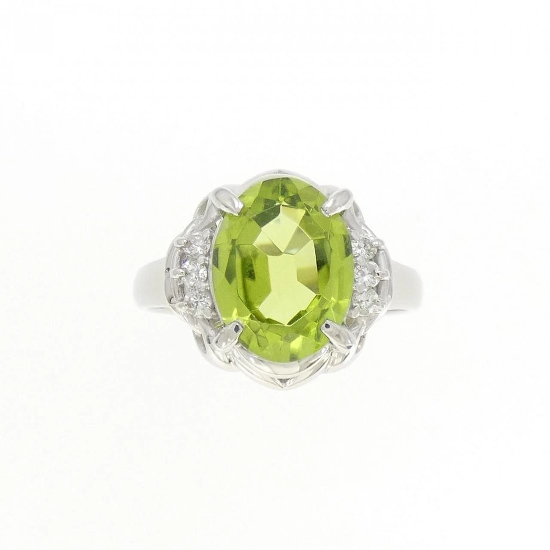 PT900 PERIDOT RING - 2