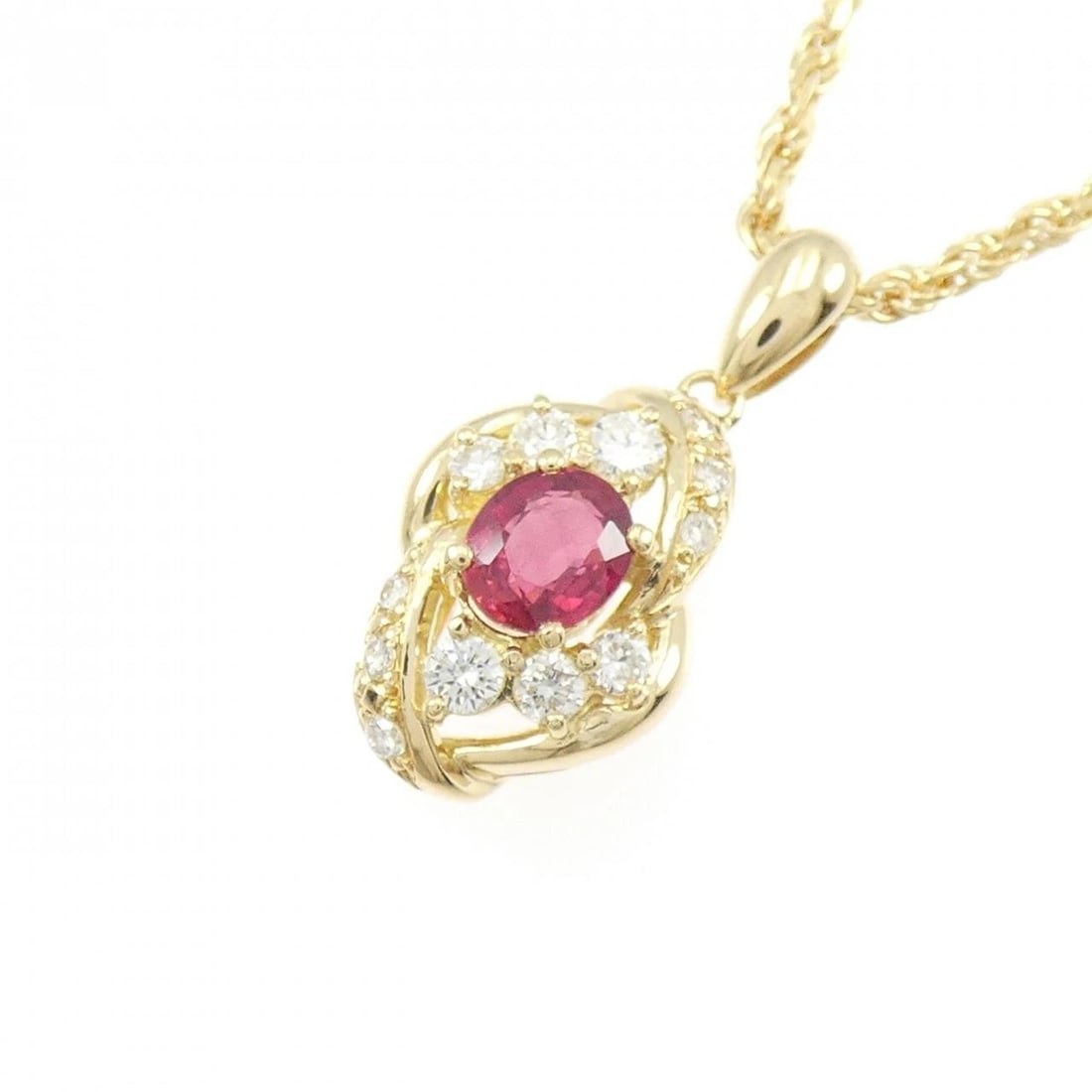 K18YG RUBY NECKLACE - 3