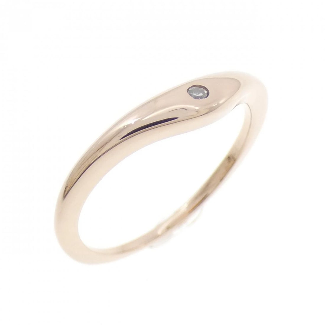 K18PG DIAMOND RING: K18PG Diamond Ring Brand: Unbranded Type: Diamond Ring Material: K18 Pink Gold, Main Stone/Creation Natural Color: Pink Gold Size: US5 3/4 Accessories: None Accessories Notice: When