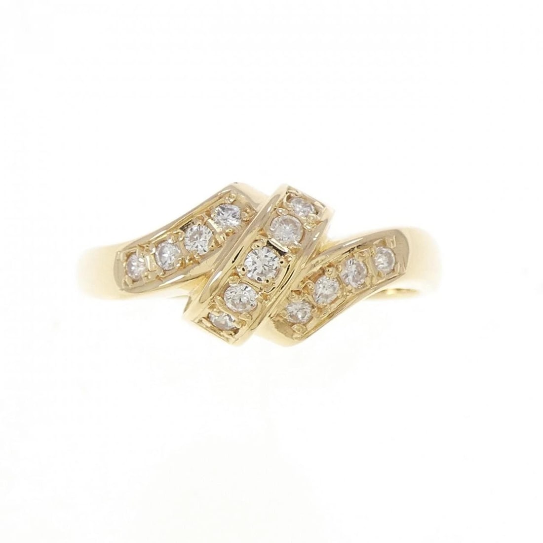 K18YG DIAMOND RING - 2