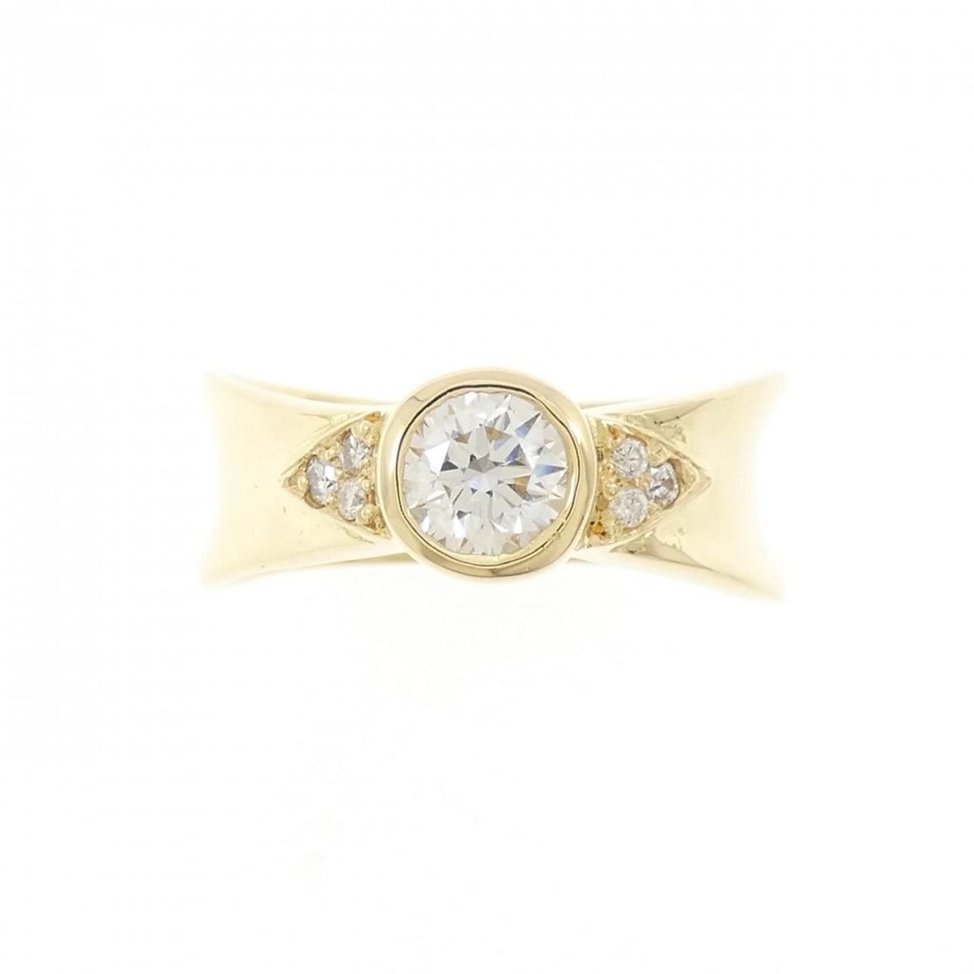 K18YG DIAMOND RING - 2