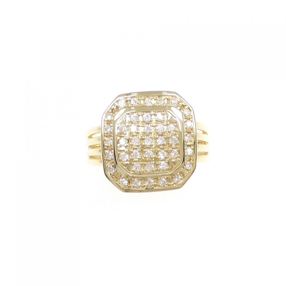 K18YG DIAMOND RING - 2