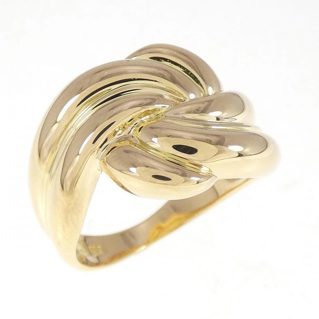K18YG RING: K18YG ring Brand: Unbranded Type: Ring Material: K18 yellow gold, Main Stone/Creation None Color: Yellow Gold Size: US6 1/4 Accessories: None Accessories Notice: When purchasing pre-owned
