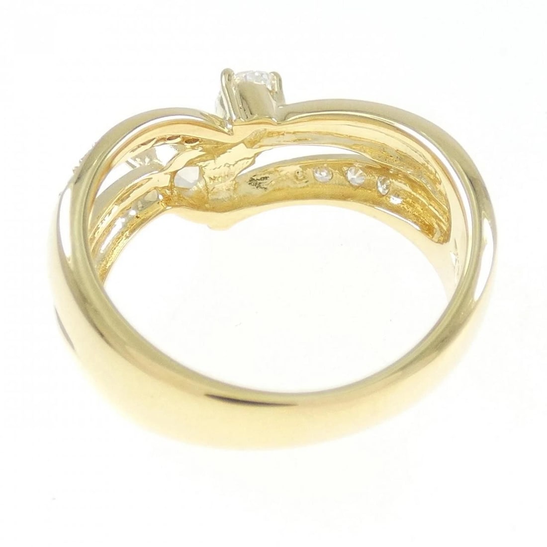 K18YG DIAMOND RING - 2