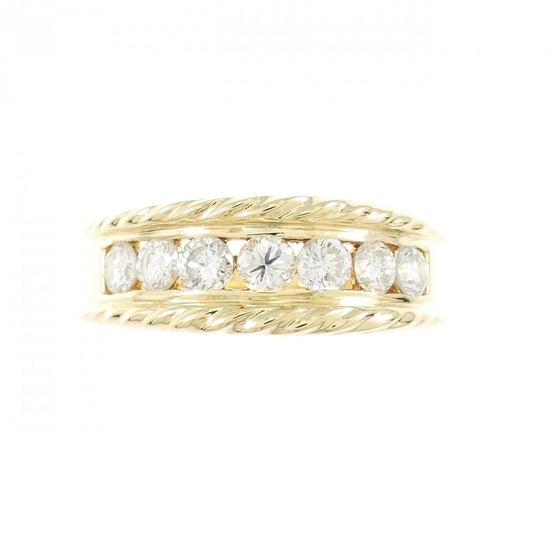 K18YG DIAMOND RING: K18YG Diamond Ring Brand: Unbranded Type: Diamond Ring Material: K18 yellow gold, Main Stone/Creation Natural Color: Yellow Gold Size: US6 Accessories: None Accessories Notice: When