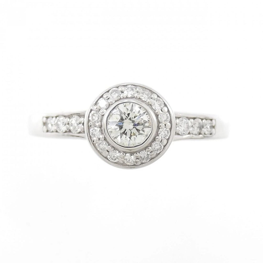 K18WG DIAMOND RING - 2