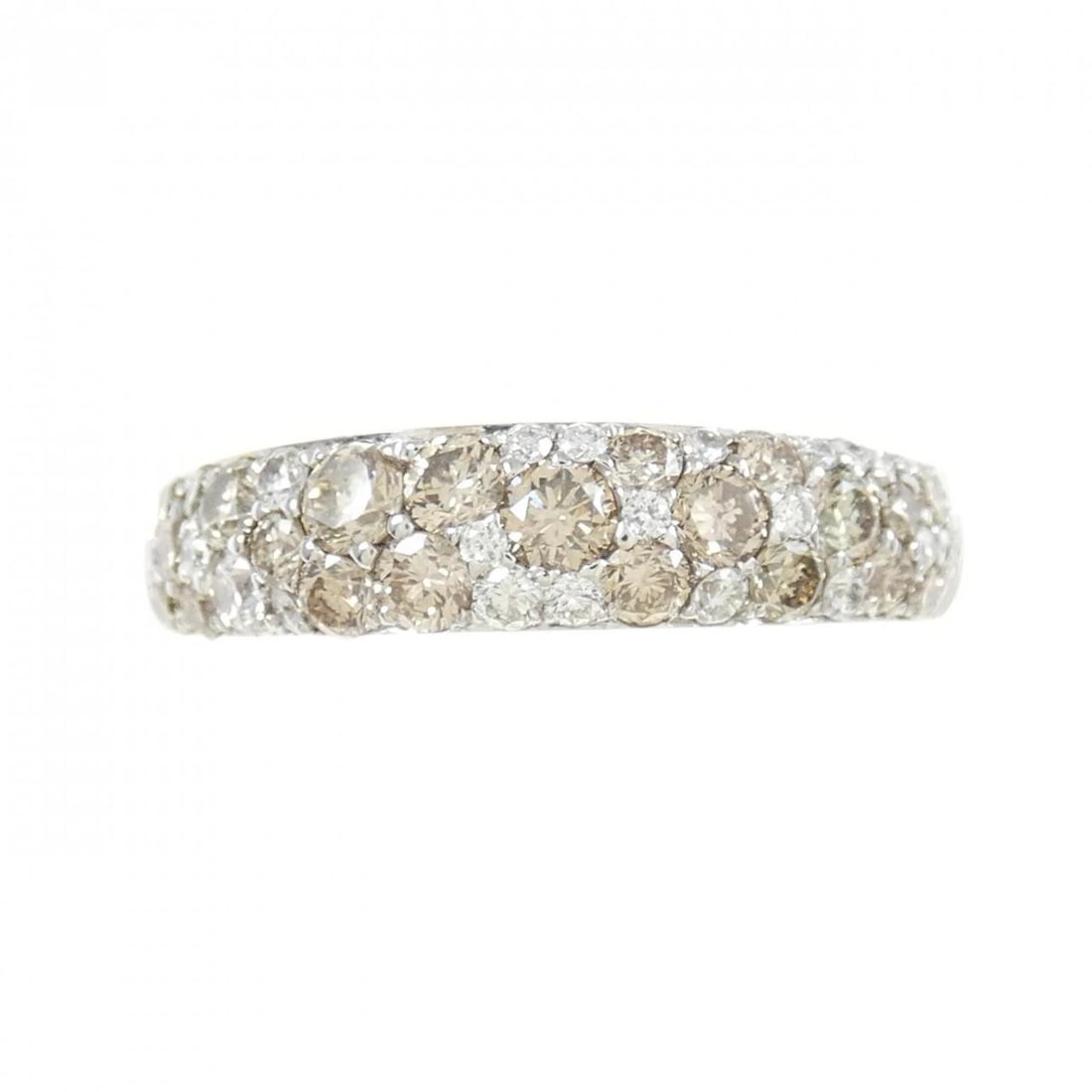 K18WG DIAMOND RING - 2