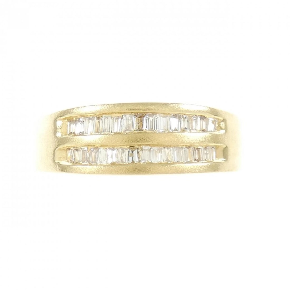 K18YG DIAMOND RING: K18YG Diamond Ring Brand: Unbranded Type: Diamond ring Material: K18 yellow gold, Main Stone/Creation Natural Color: Yellow Gold Size: US5 3/4 Accessories: None Accessories Notice: When