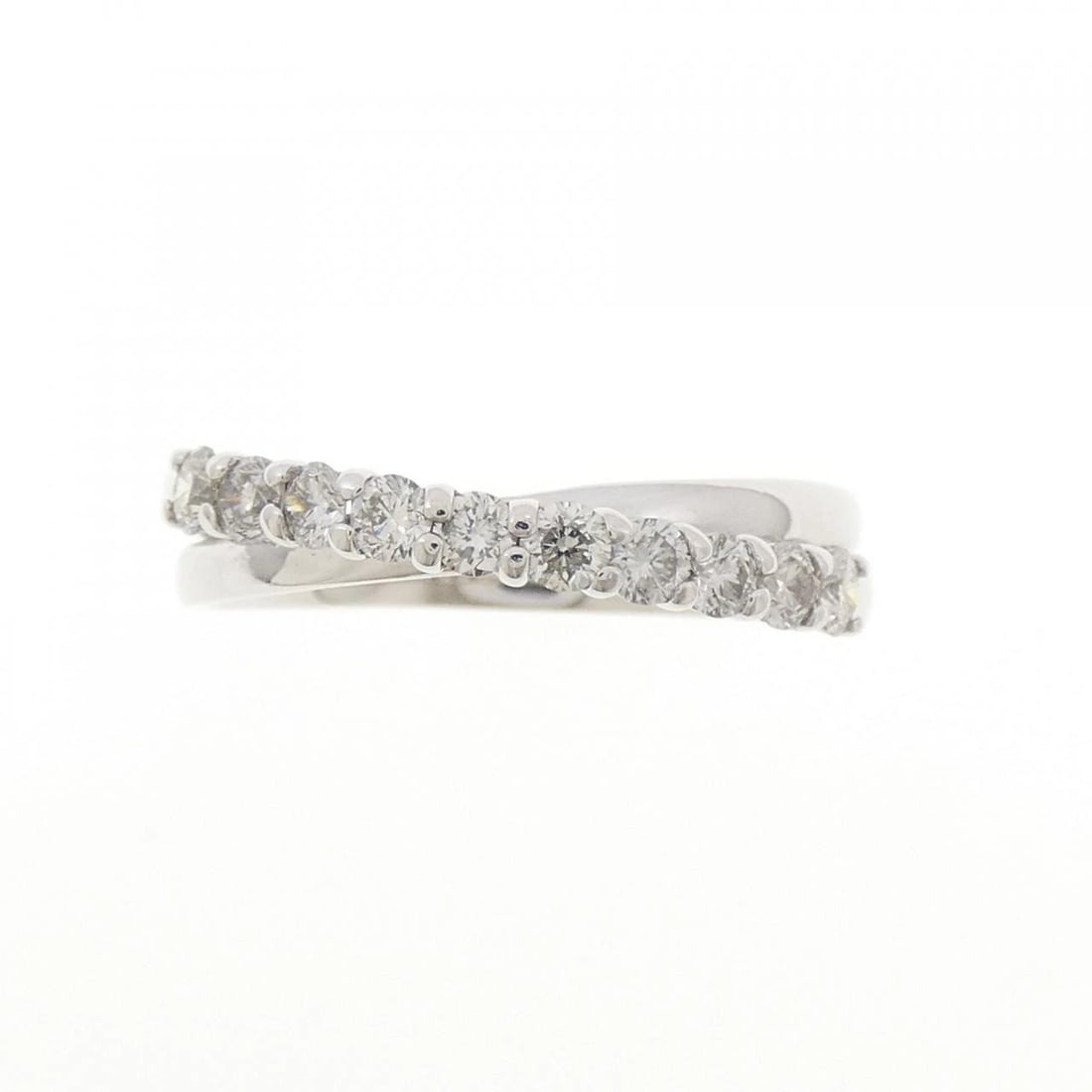 K18WG DIAMOND RING - 2