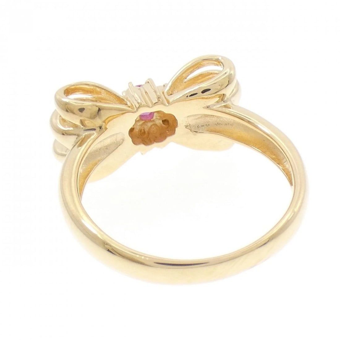 K18YG RIBBON RUBY RING - 2