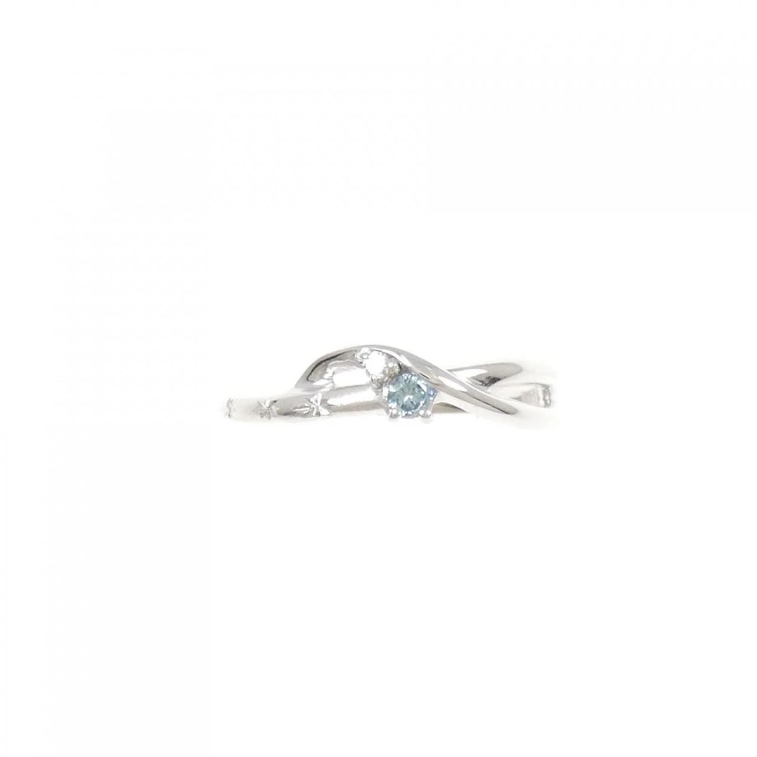K18WG DIAMOND RING - 2