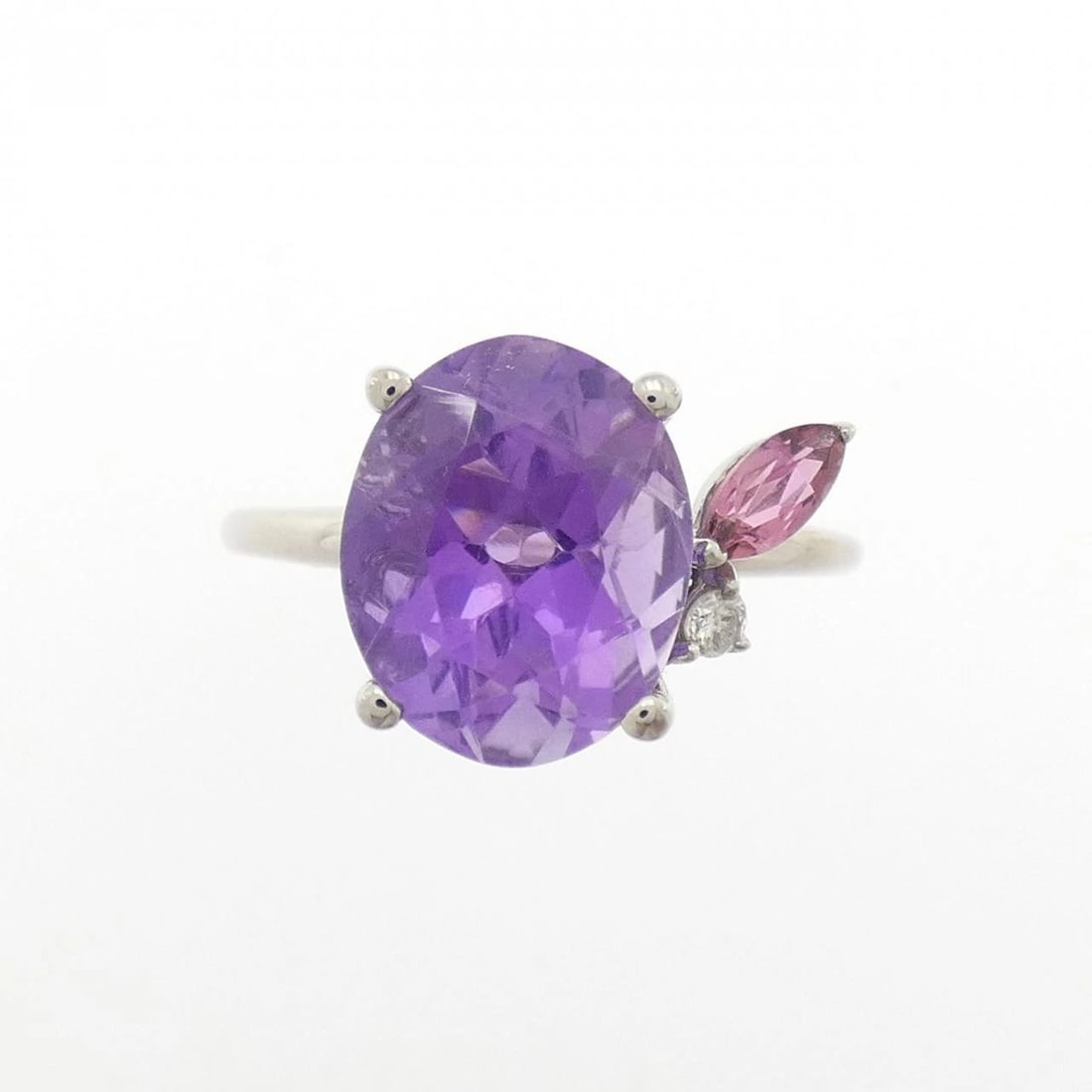 K18WG AMETHYST RING - 2