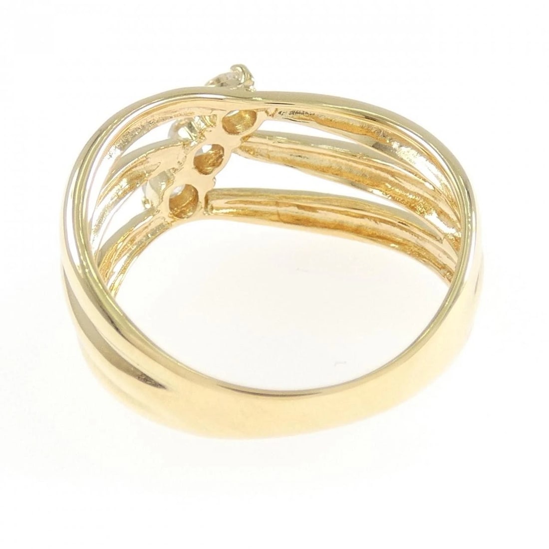 K18YG DIAMOND RING - 2