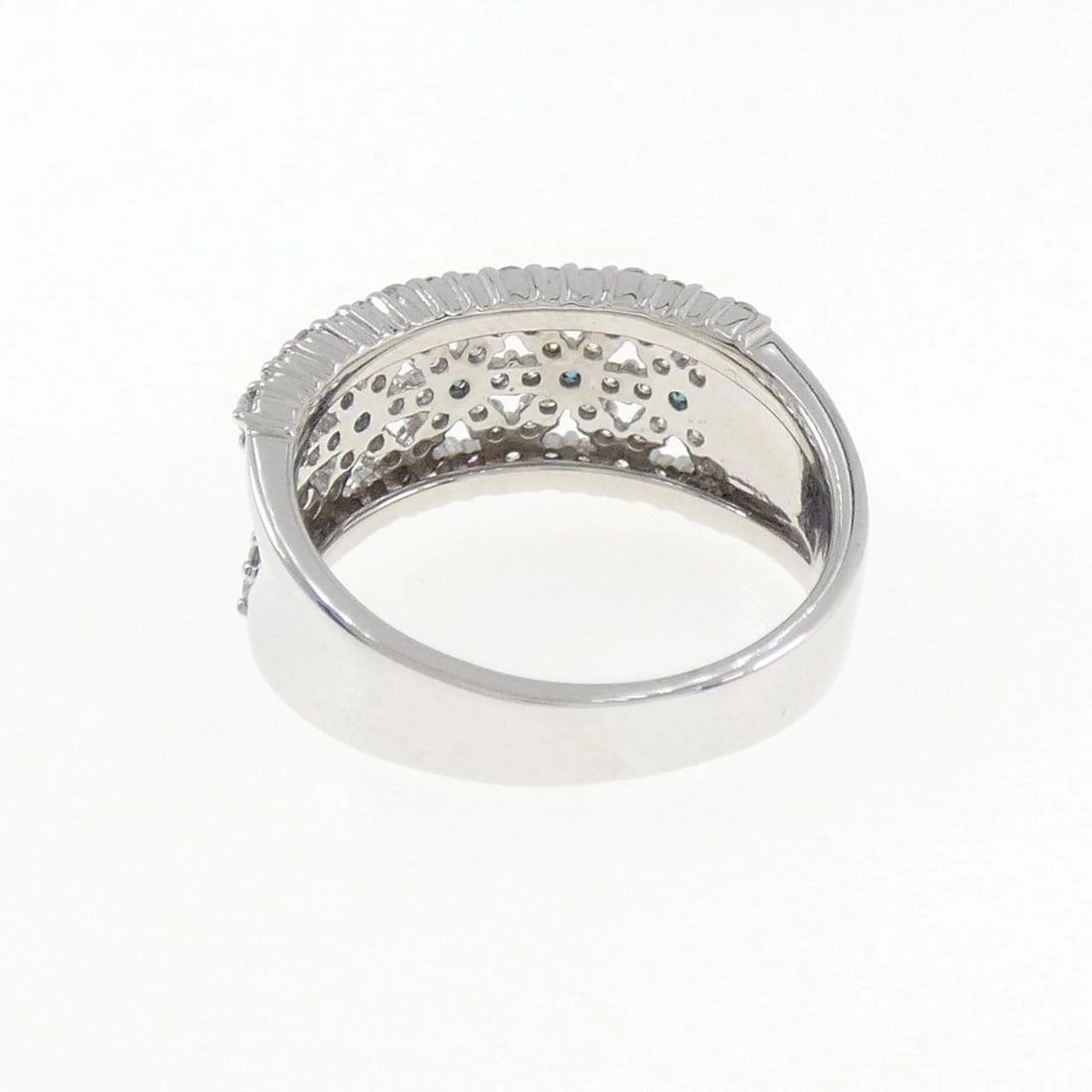 K18WG DIAMOND RING - 2