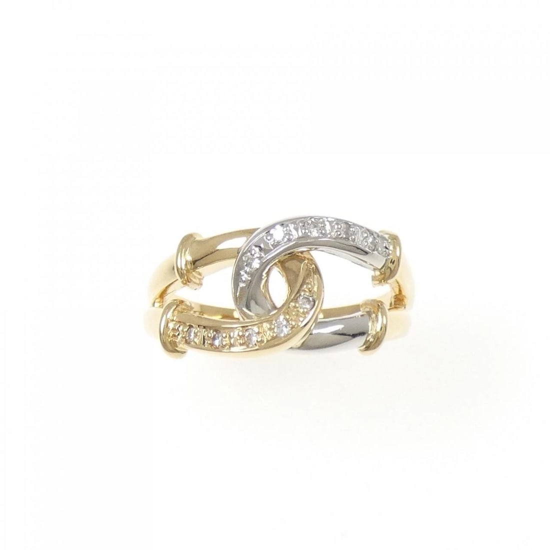 K18YG/PT900 DIAMOND RING: K18YG/PT900 Diamond Ring Brand: Unbranded Type: Diamond Ring Material: 18k yellow gold / Platinum 900, Main Stone/Creation Natural Color: YG,Silver Size: US6 Accessories: None Accessories