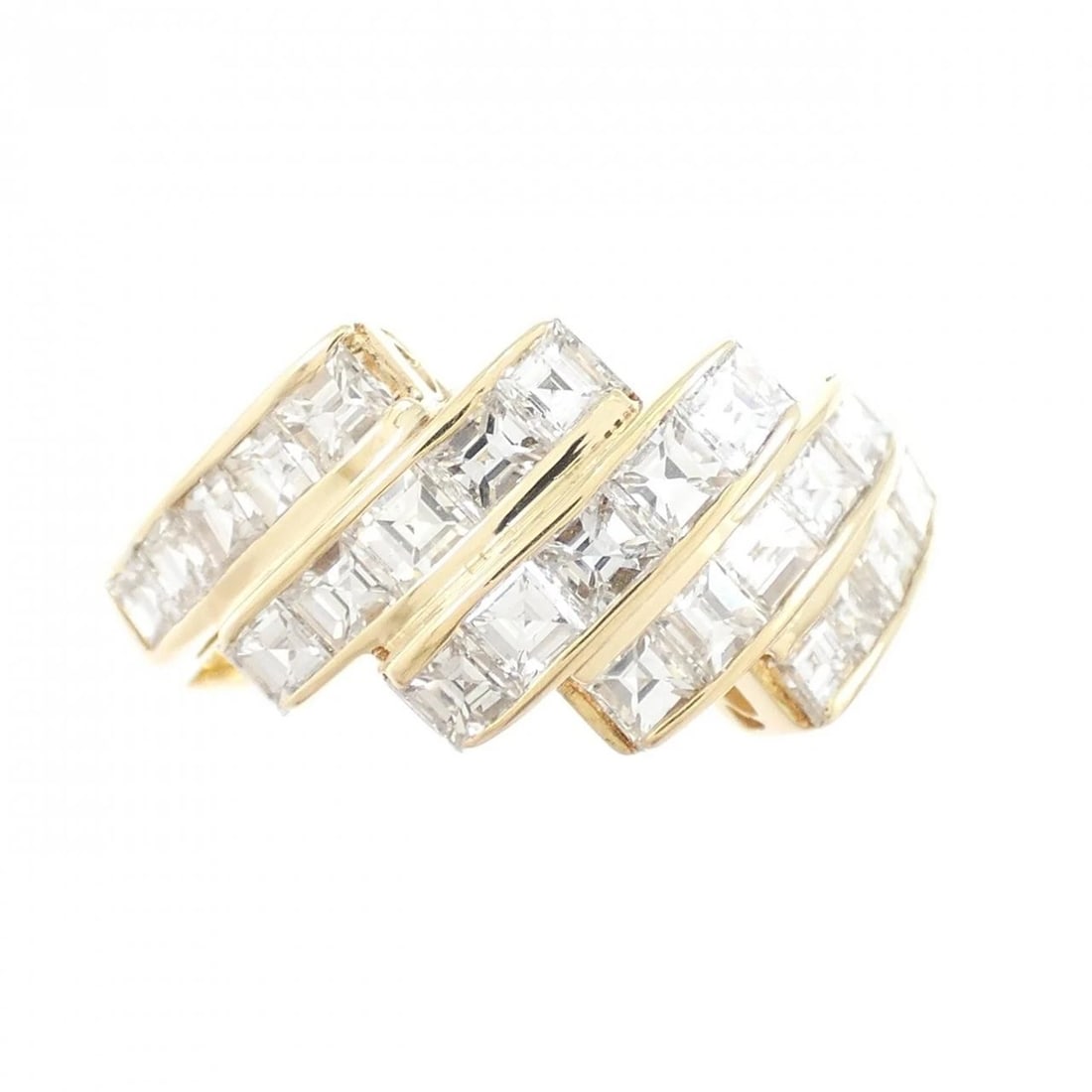 K18YG DIAMOND RING - 2