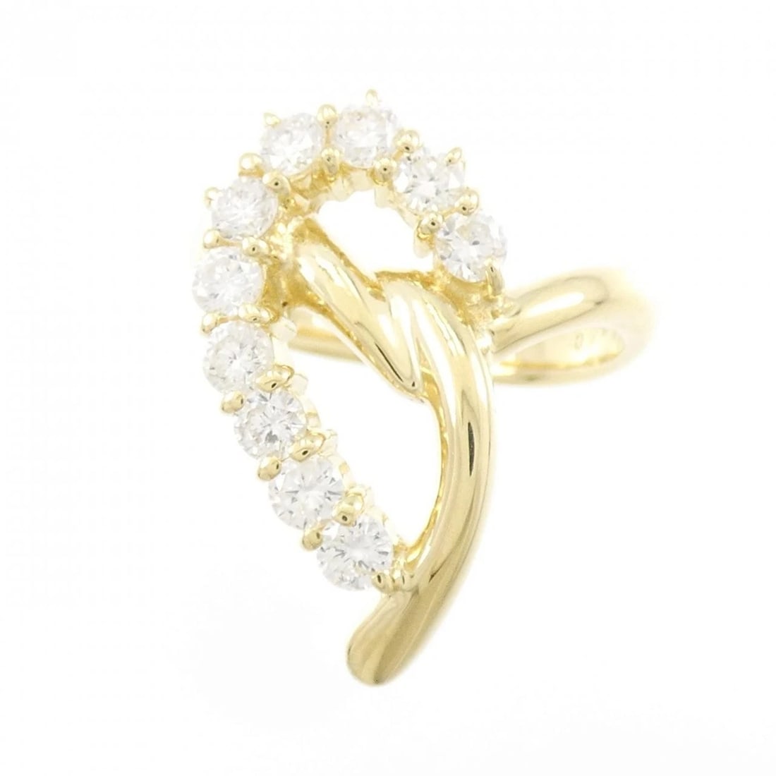 K18YG DIAMOND RING - 2