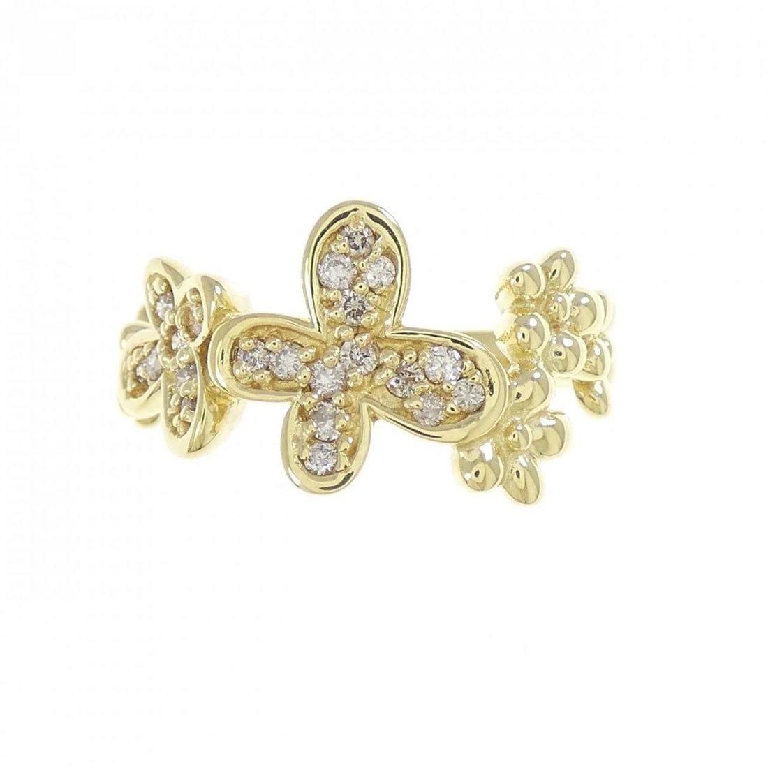 K18YG DIAMOND RING - 2