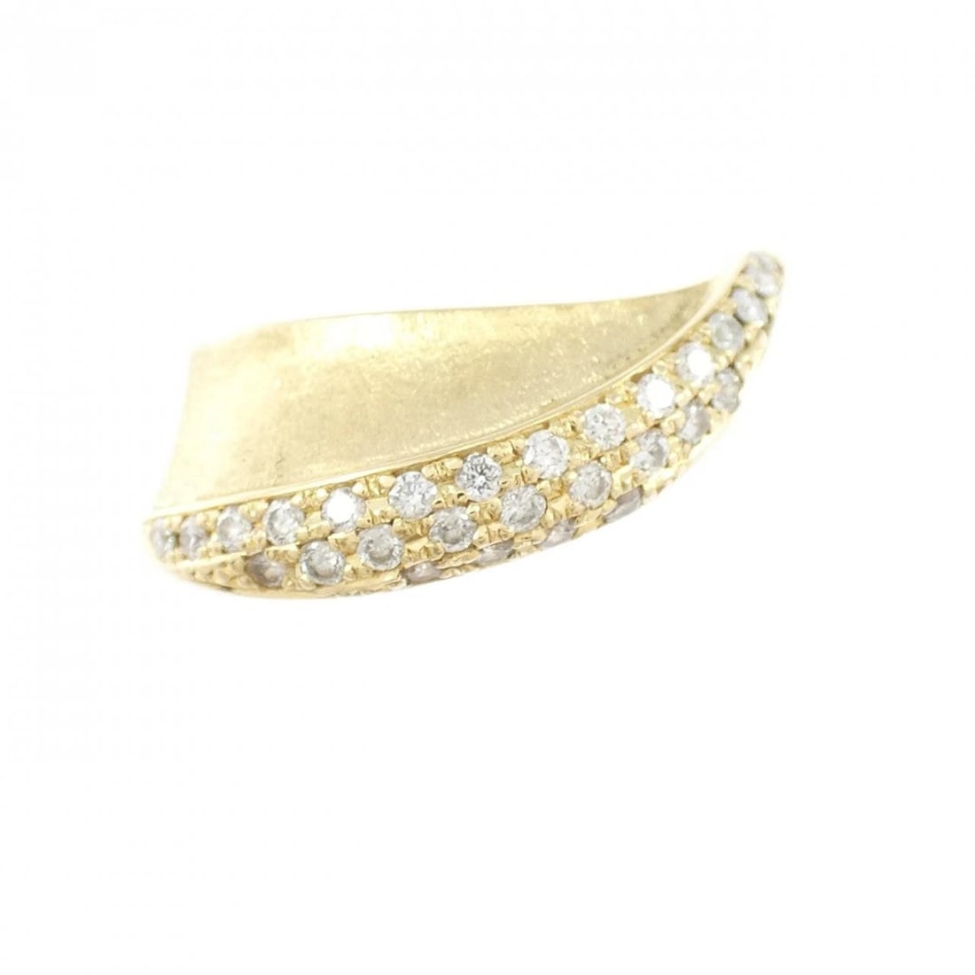 K18YG DIAMOND RING: K18YG Diamond Ring Brand: Unbranded Type: Diamond Ring Material: K18 yellow gold, Main Stone/Creation Natural Color: Yellow Gold Size: US3 3/4 Accessories: None Accessories Notice: When