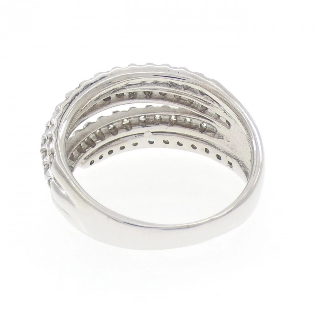 K18WG DIAMOND RING - 2