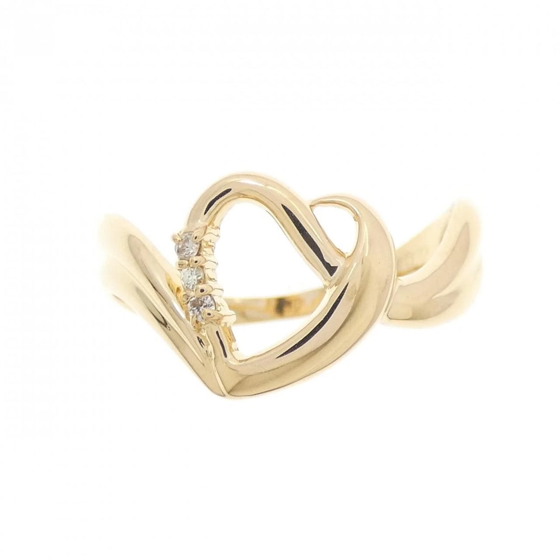K18YG DIAMOND RING - 2