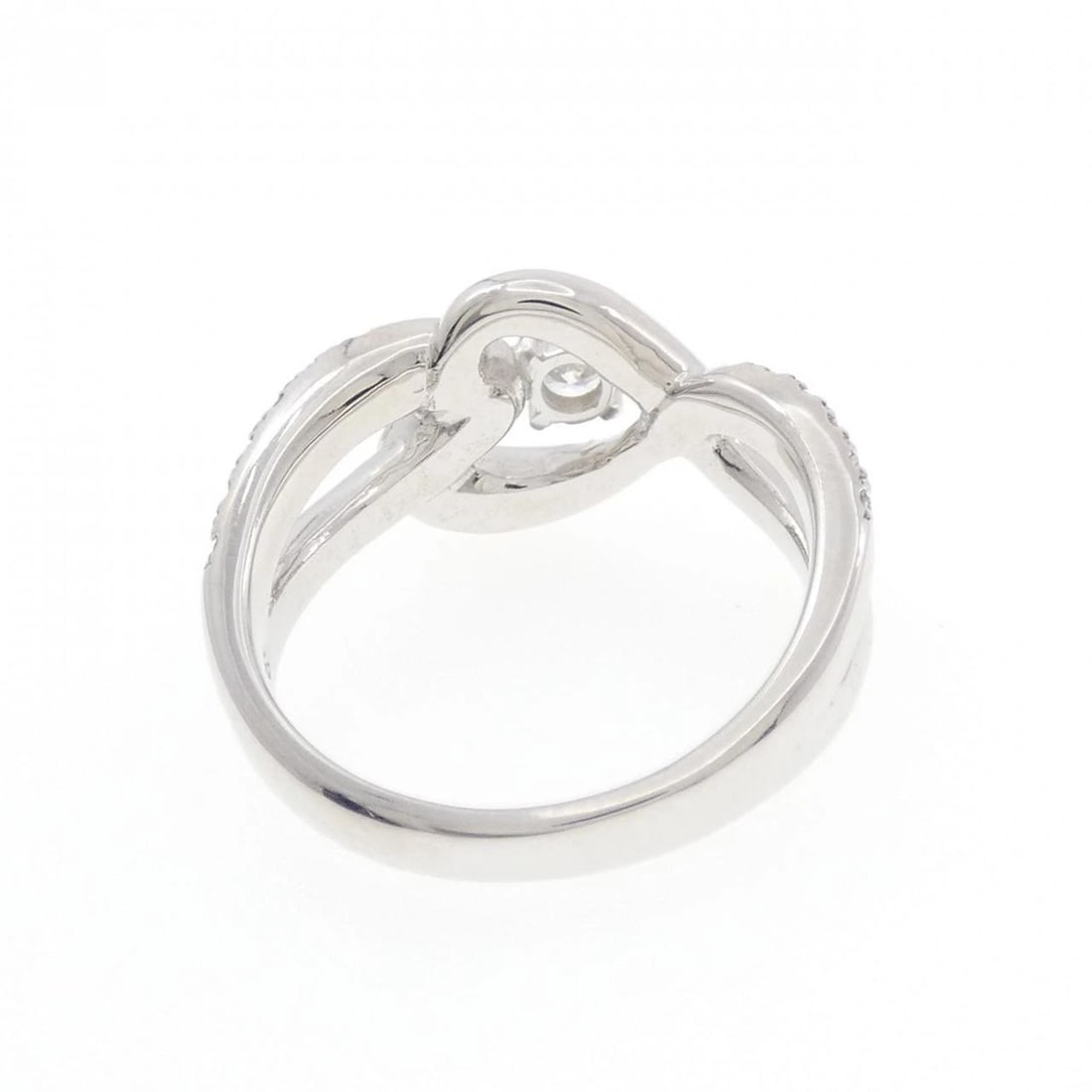 K18WG DIAMOND RING - 2