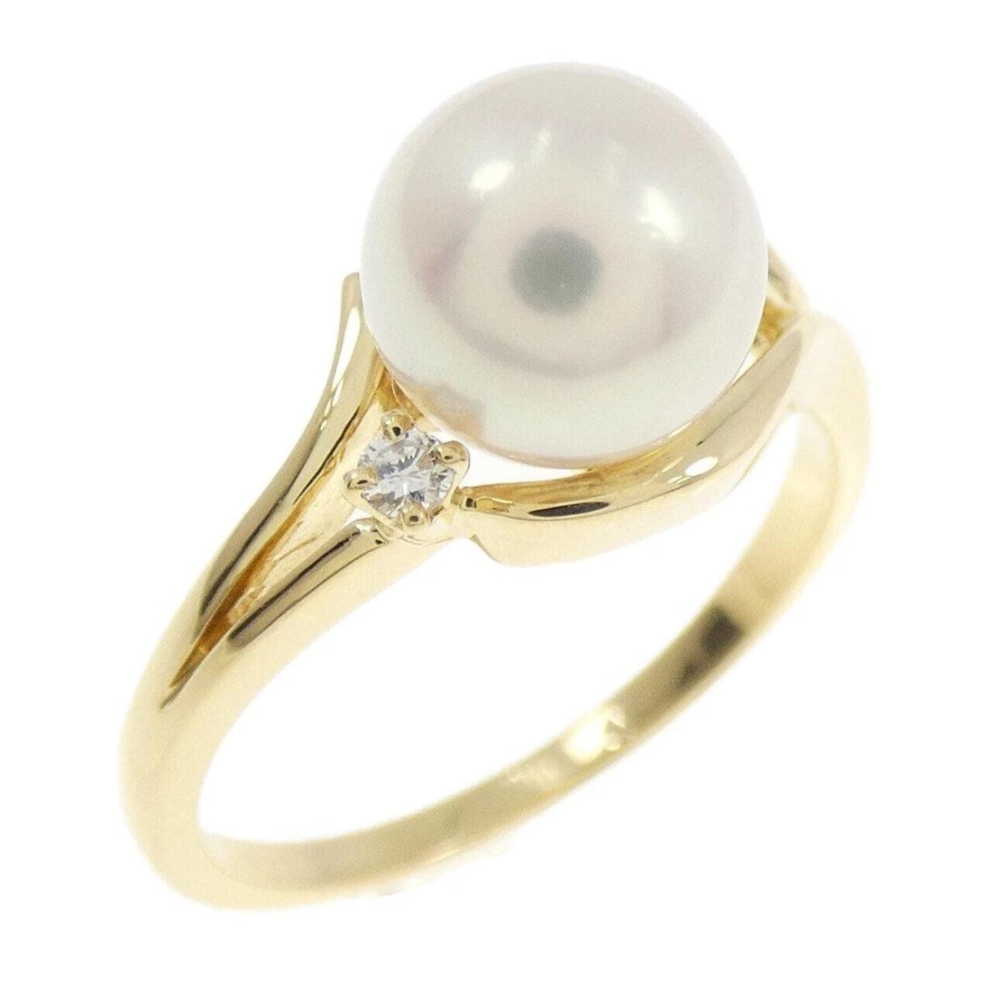 18K YELLOW GOLD AKOYA PEARL RING (1 of 2)