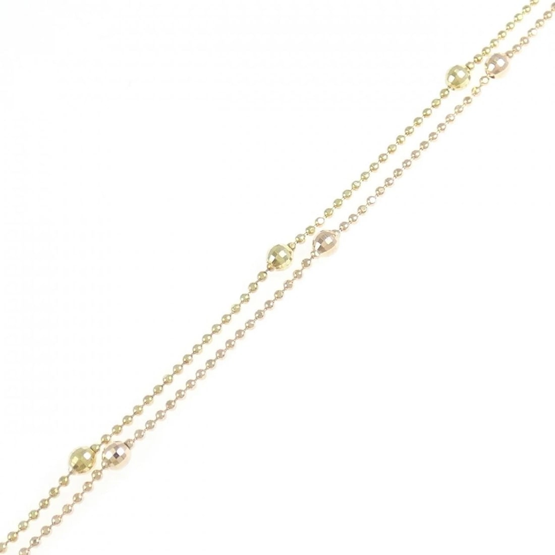 K18YG/K18PG BRACELET: K18YG/K18PG bracelet Brand: Unbranded Type: bracelet Material: 18K Yellow Gold/18K Pink Gold, Main Stone/Creation Natural Color: YG,PG Size: 18.5cmActual Size Max width approx: 2.8mm 