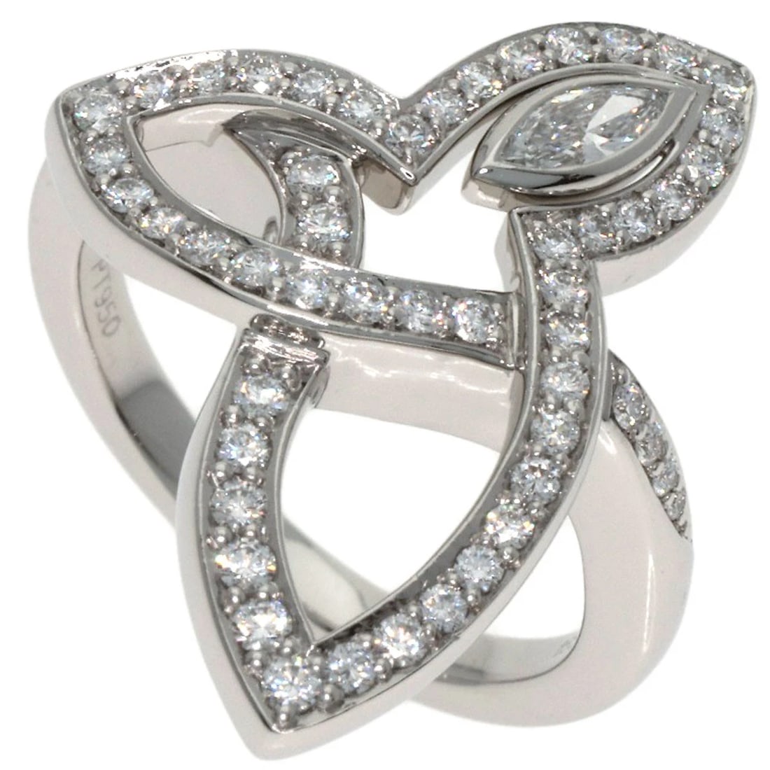 HARRY WINSTON LILY CLUSTER DIAMOND RING PLATINUM PT950 (1 of 6)