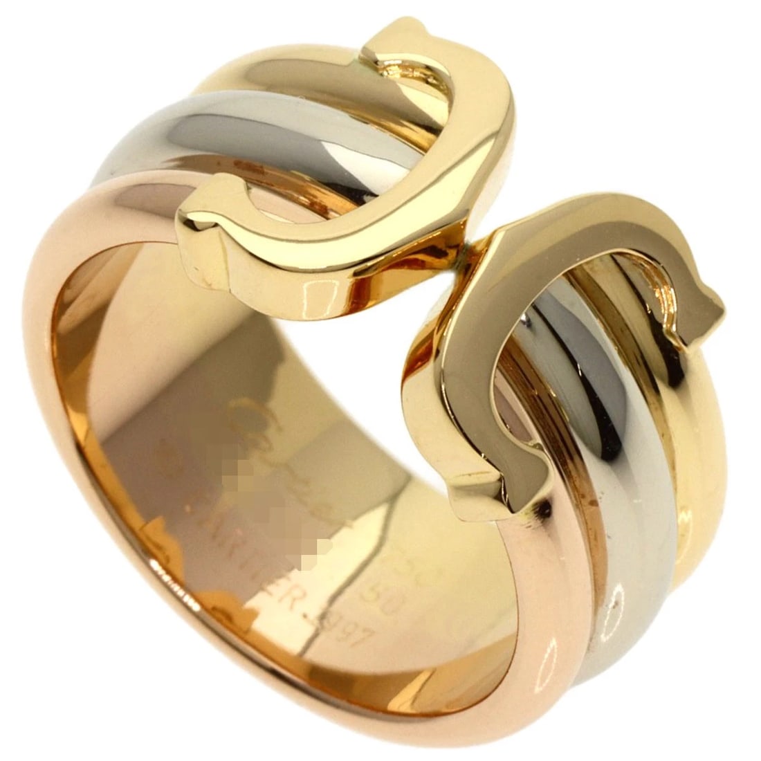 CARTIER 2C RING LM RING K18 YELLOW GOLD (1 of 5)