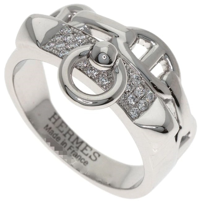 HERMES ALSHIMI DIAMOND RING K18 WHITE GOLD (1 of 3)