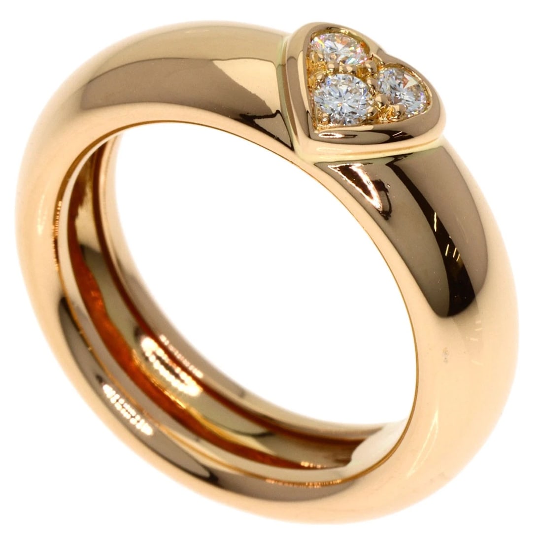 TIFFANY&CO. FRIENDSHIP HEART 3P DIAMOND RING (1 of 5)