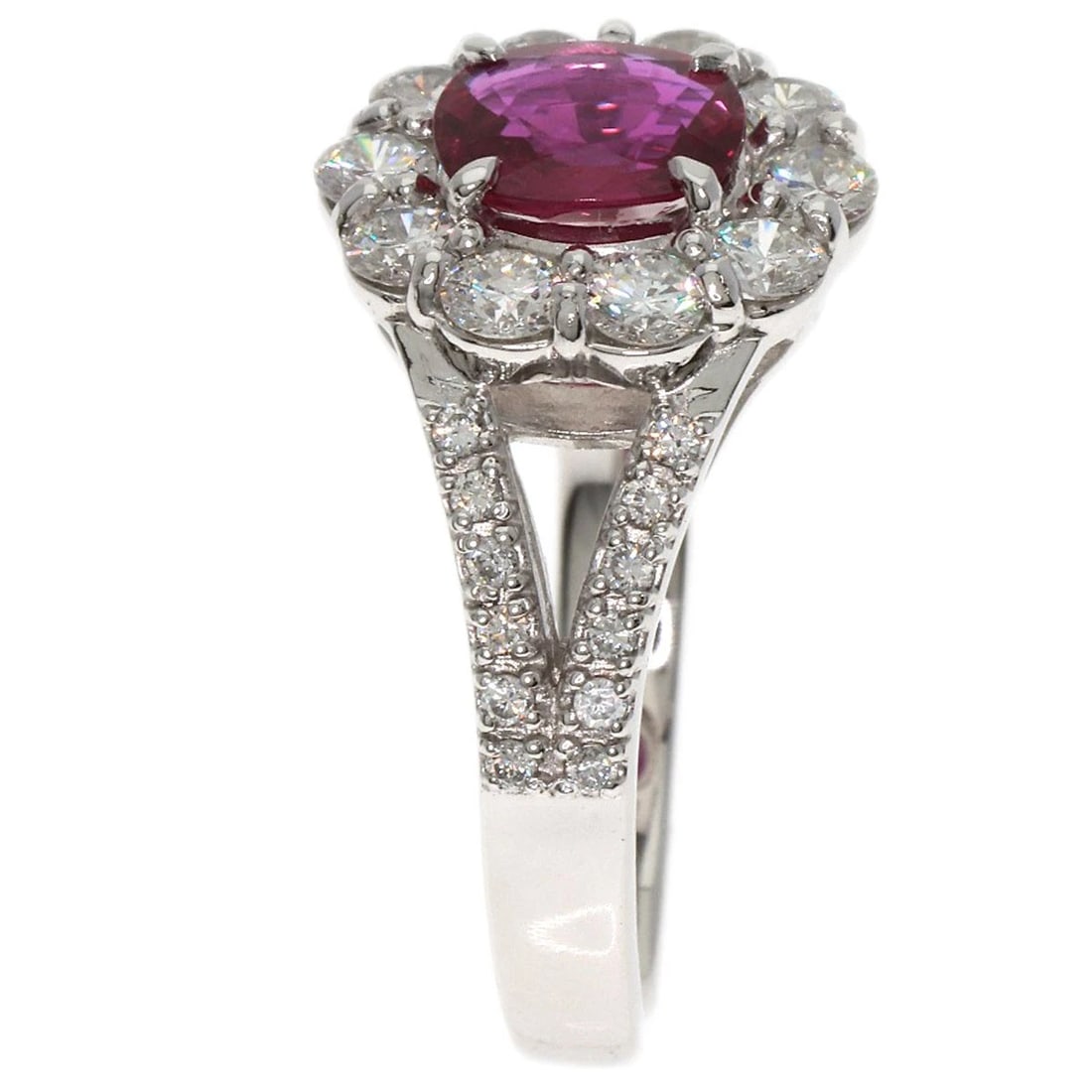 RUBY DIAMOND RING PLATINUM PT900 - 3