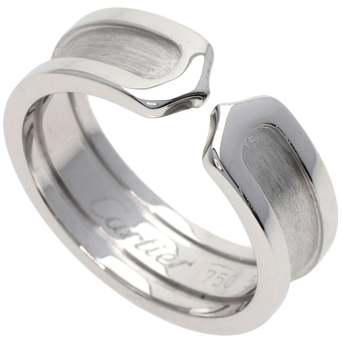 CARTIER C2 RING K18 WHITE GOLD (1 of 5)
