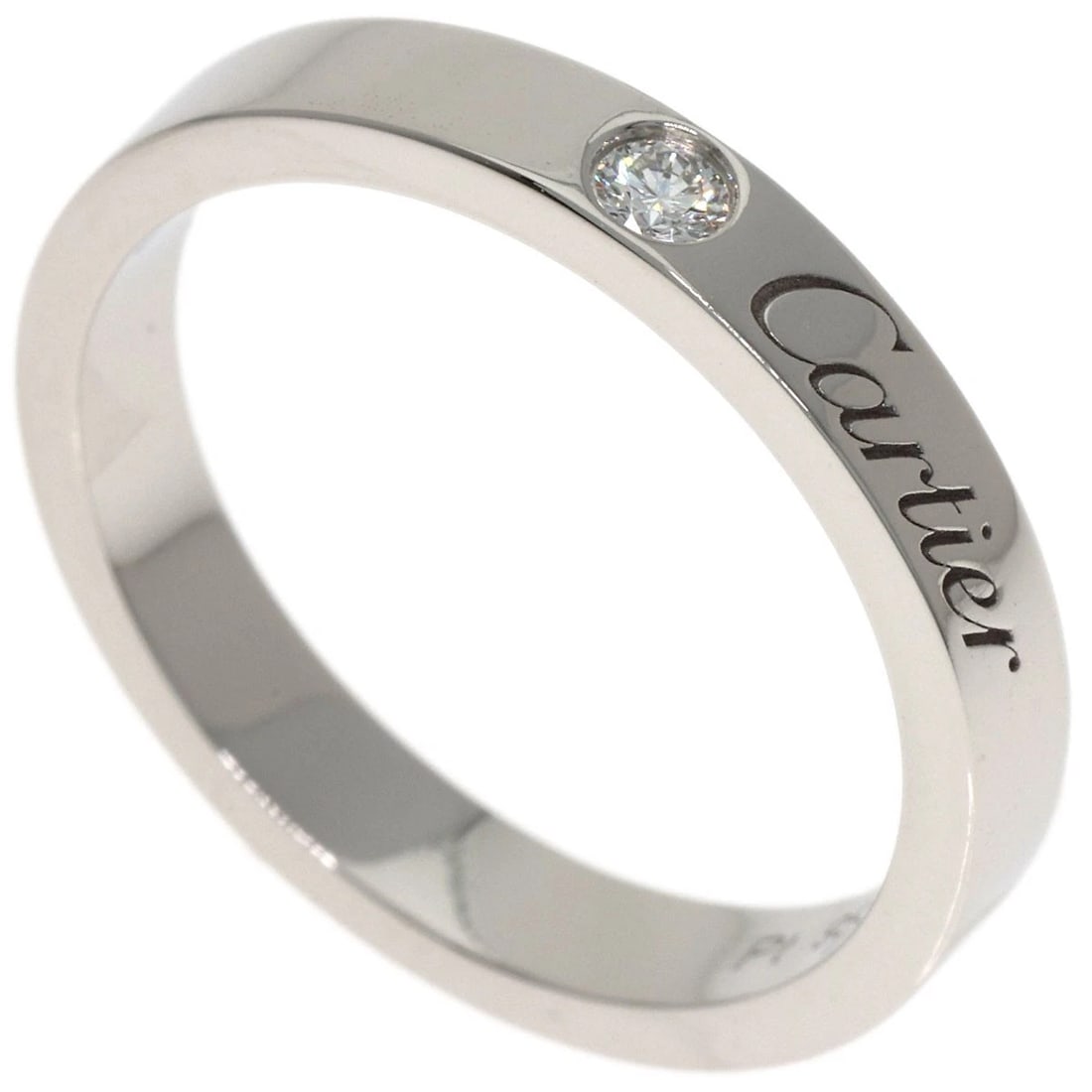 CARTIER C DE CARTIER DIAMOND RING PLATINUM PT950 (1 of 5)
