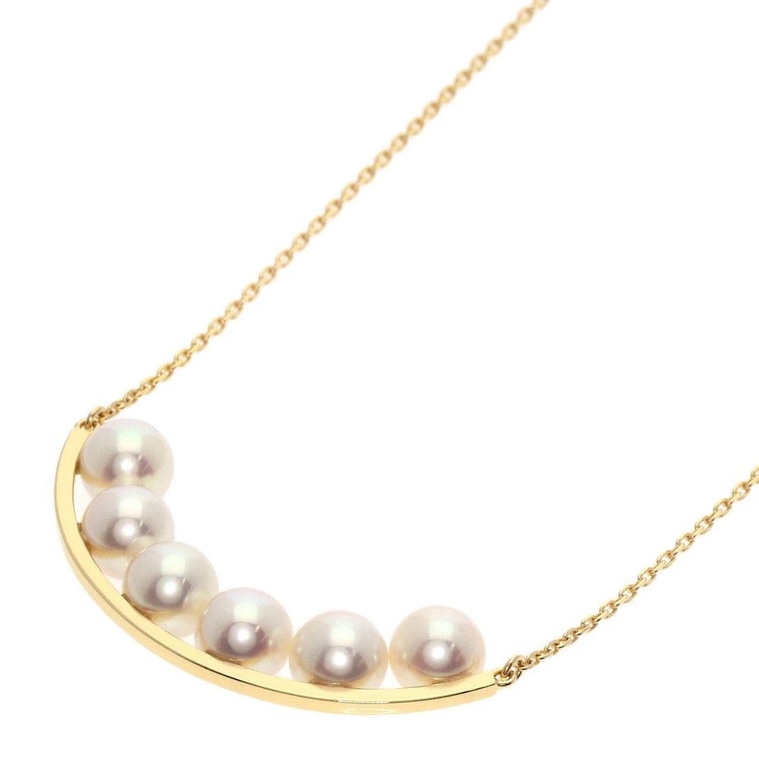 TASAKI BALANCE PLUS AKOYA PEARL LONG CHAIN NECKLACE: TASAKI Balance Plus Akoya Pearl Long Chain Necklace Brand: TASAKI Type: Necklace Material: K18 Yellow Gold, Color: Yellow Gold Size: Size/Spec Stone Size:0.2inch/6.2mm Chain Length:29.5inch/75cm C