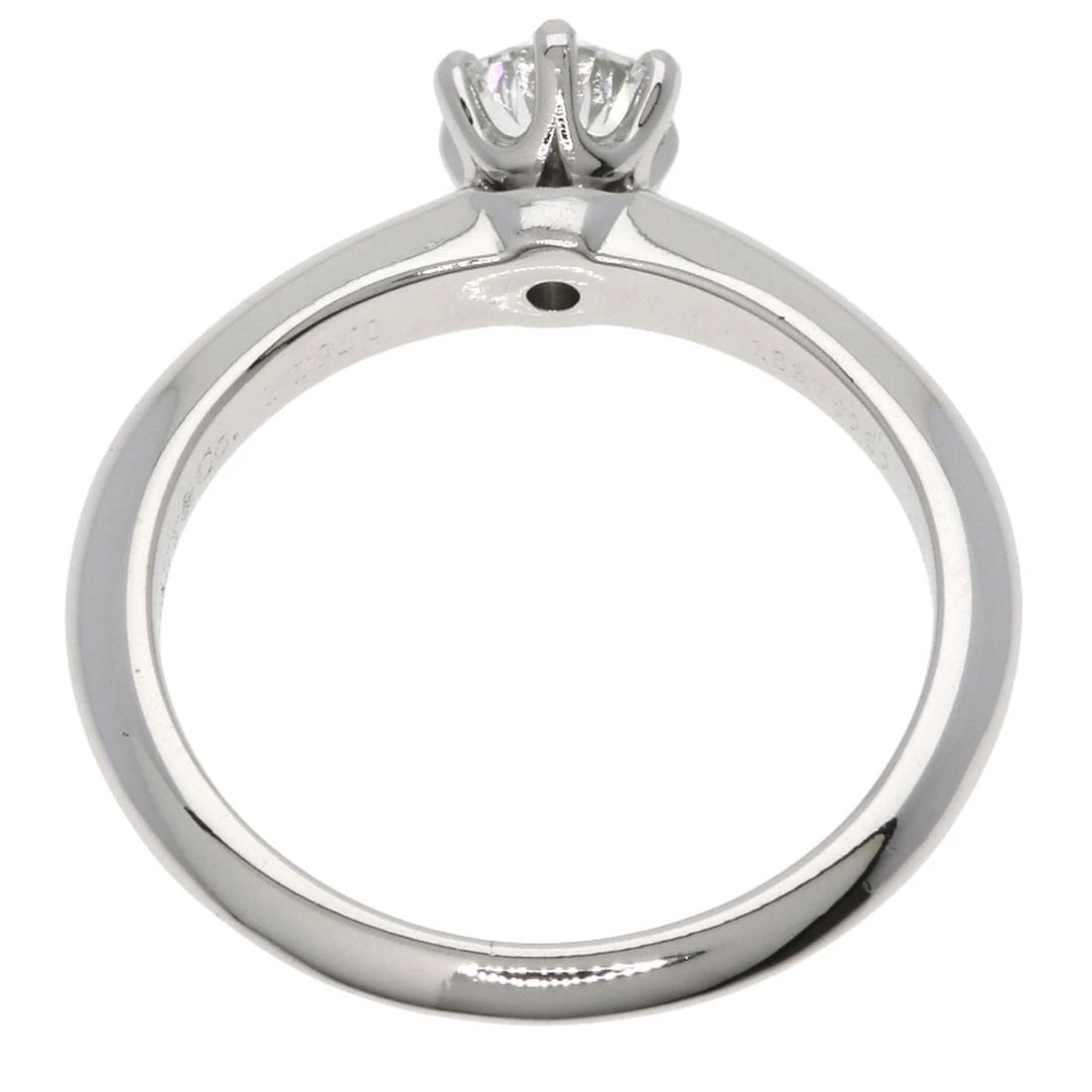 TIFFANY&CO. SOLITAIRE DIAMOND RING - 4