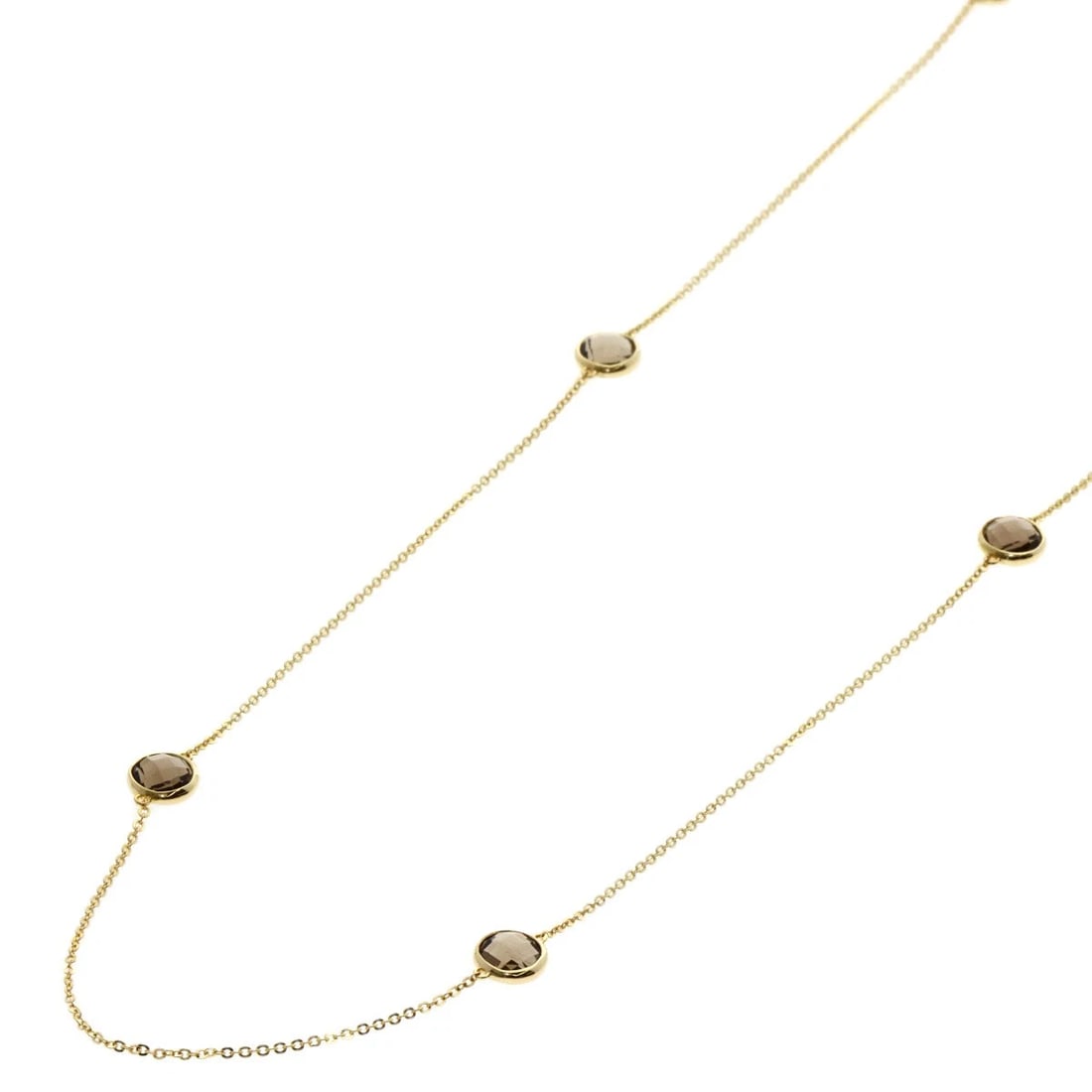 PONTE VECCHIO 10P SMOKY QUARTZ NECKLACE (1 of 6)