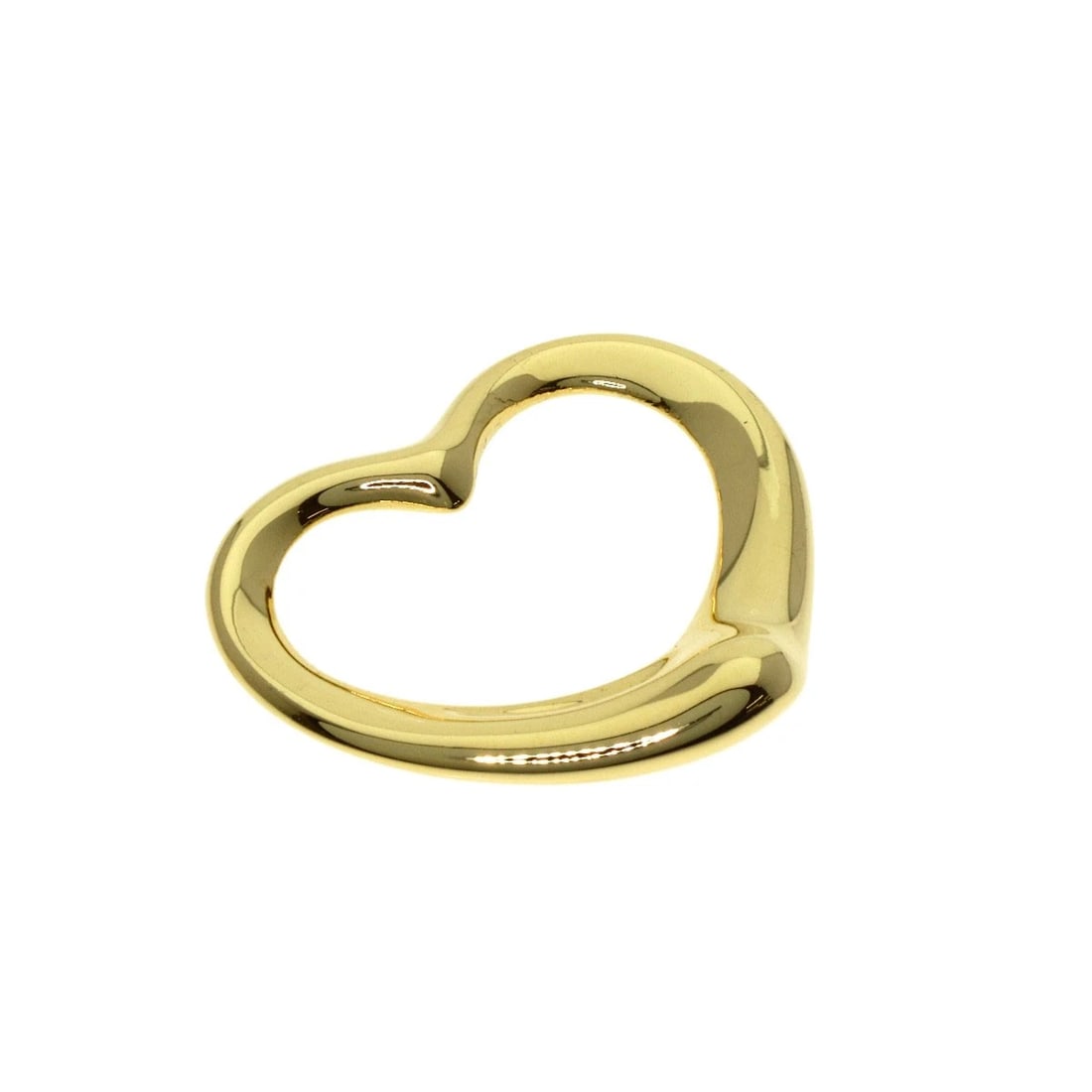 TIFFANY&CO. OPEN HEART PENDANT TOP: TIFFANY&Co. Open heart Pendant top Brand: TIFFANY&Co. Type: Pendant top Material: K18 Yellow Gold, Color: Gold Size: Top Size:0.7inch/18.3x21.7x3.6mm Accessories: None Accessories Notice: