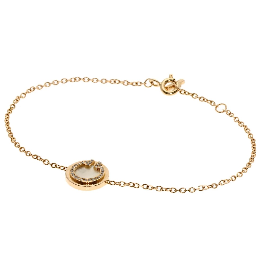 TIFFANY&CO. T TWO CIRCLE SHELL DIAMOND BRACELET (1 of 6)