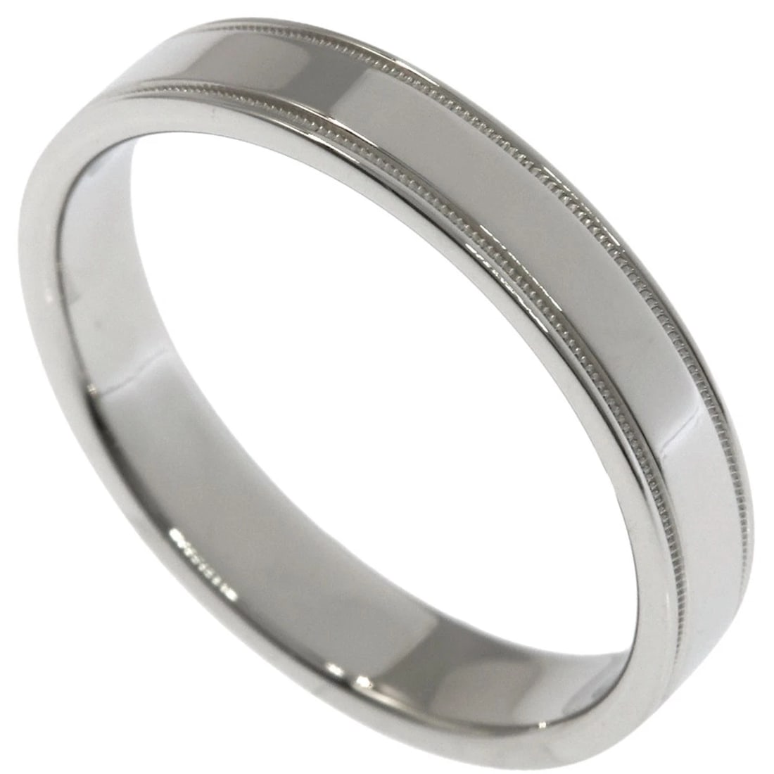 TIFFANY&CO. MILGRAIN FLAT BAND RING (1 of 4)