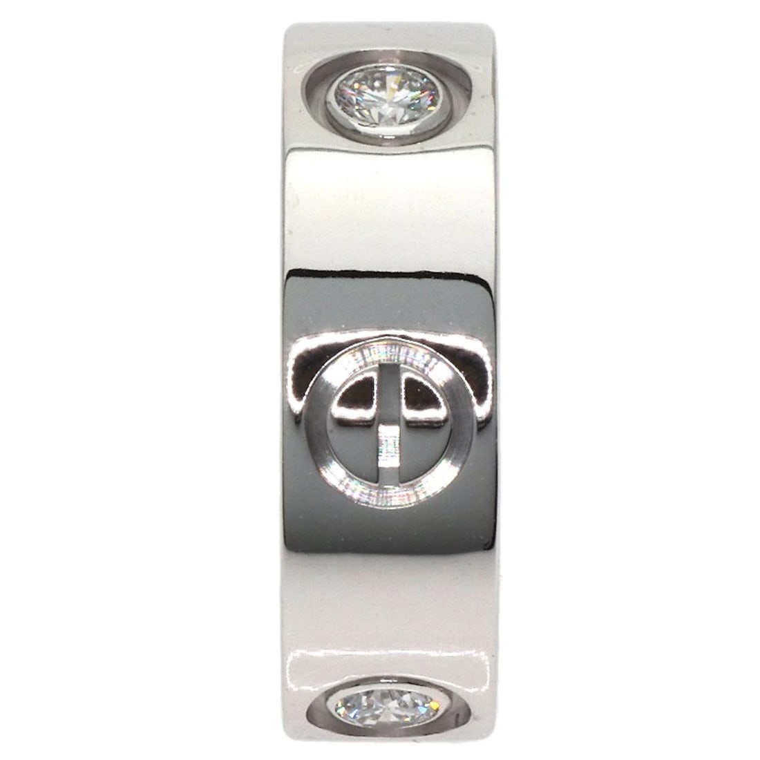 CARTIER LOVE RING HALF DIAMOND RING (1 of 3)