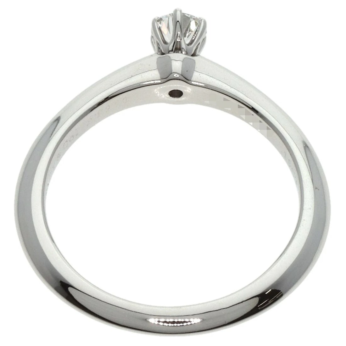TIFFANY&CO. SOLITAIRE DIAMOND RING: TIFFANY&Co. Solitaire Diamond Ring Brand: TIFFANY&Co. Type: Ring Material: Platinum PT950, Main Stone/Creation Natural Color: Silver Size: 5.75(US) Accessories: None Accessories Notice: Wh