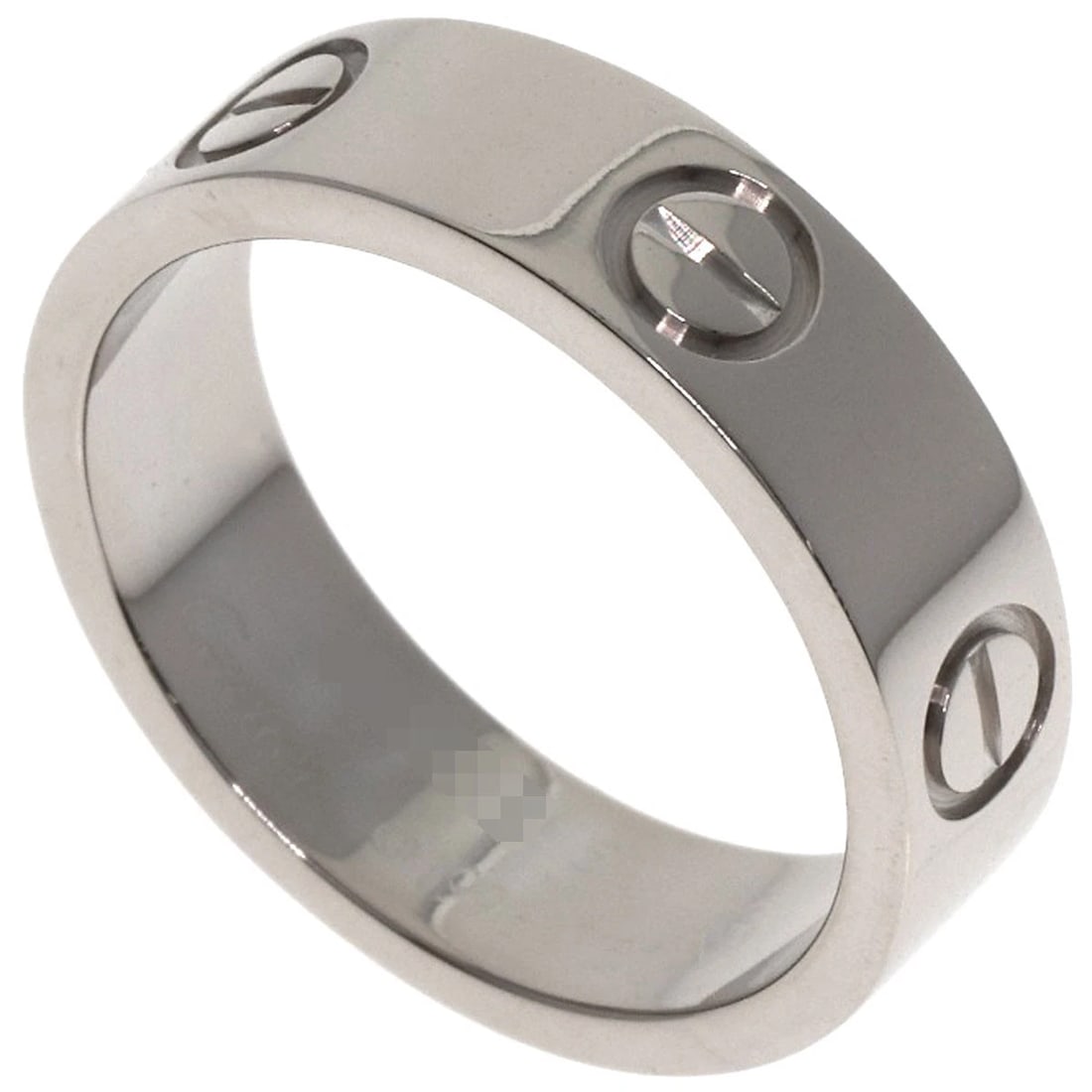 CARTIER LOVE RING RING K18 WHITE GOLD: CARTIER love ring Ring K18 White Gold Brand: CARTIER Type: Ring Material: K18 White Gold, Color: Silver Size: 6.25(US) Accessories: None Accessories Notice: When purchasing pre-owned goods
