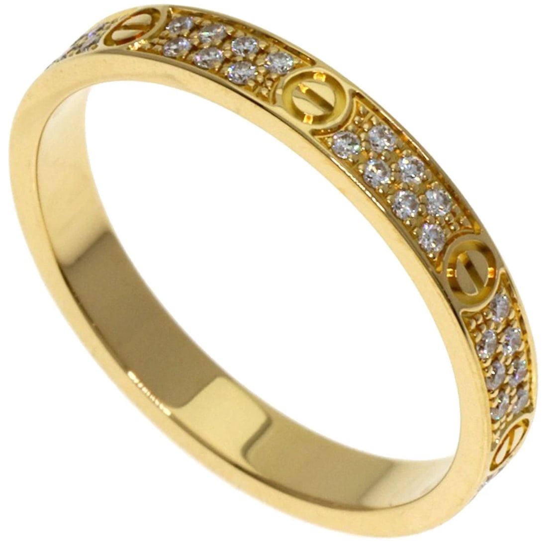 CARTIER MINI LOVE RING PAVE DIAMOND RING (1 of 3)