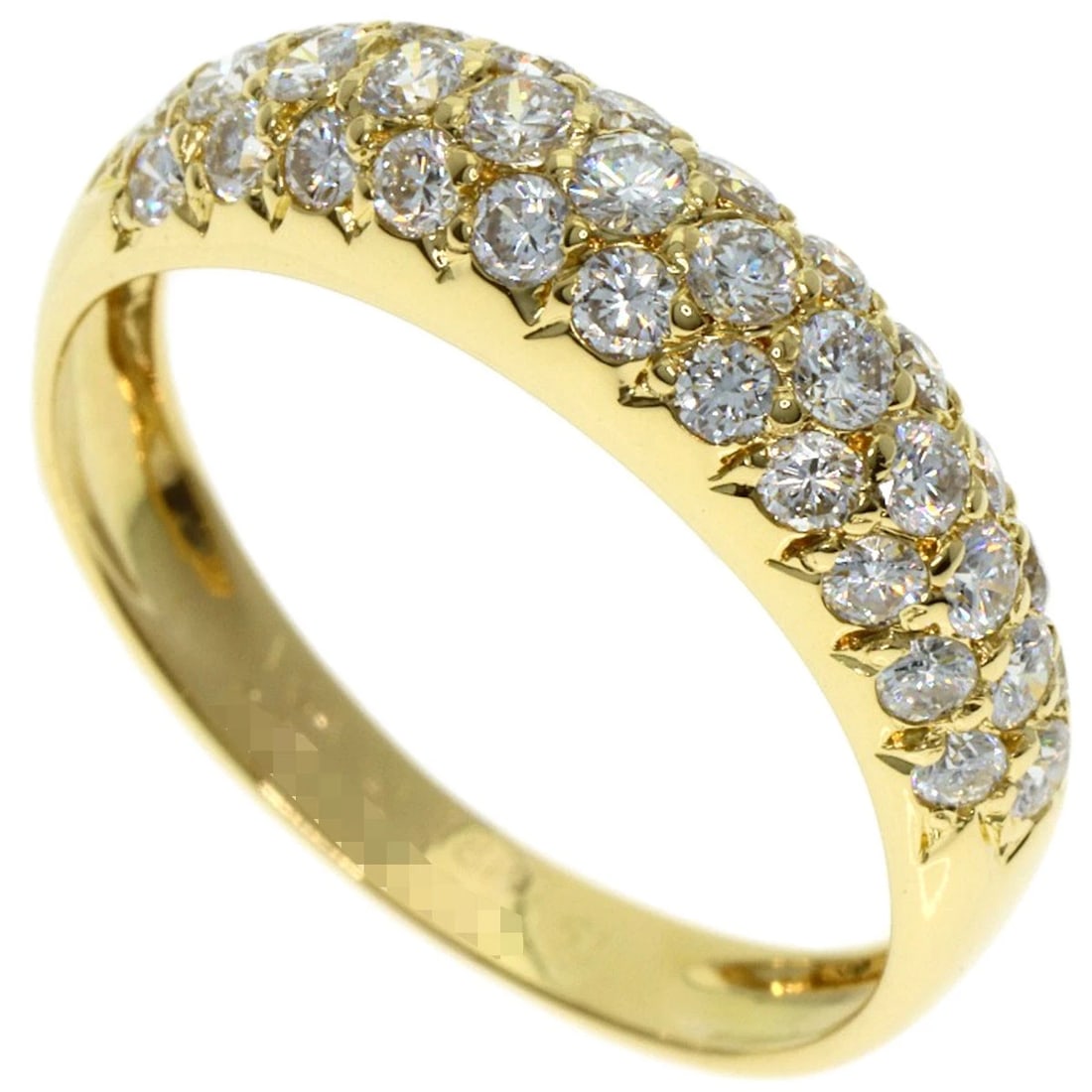 VAN CLEEF & ARPELS PAVE DIAMOND RING K18 YELLOW GOLD (1 of 4)