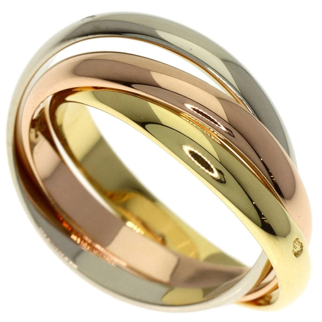CARTIER TRINITY SM RING K18 YELLOW GOLD (1 of 5)