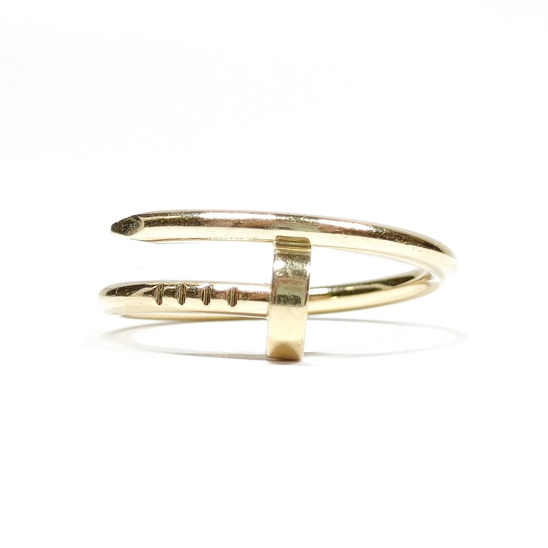 CARTIER RING JUSTE UN CLOU GOLD YELLOW GOLD: Cartier Ring Juste Un Clou Gold Yellow Gold Brand: Cartier Type: Ring Material: Gold, Color: Yellow Gold Size: US 6 5/8 Accessories: None Accessories Notice: When purchasing pre-owned good