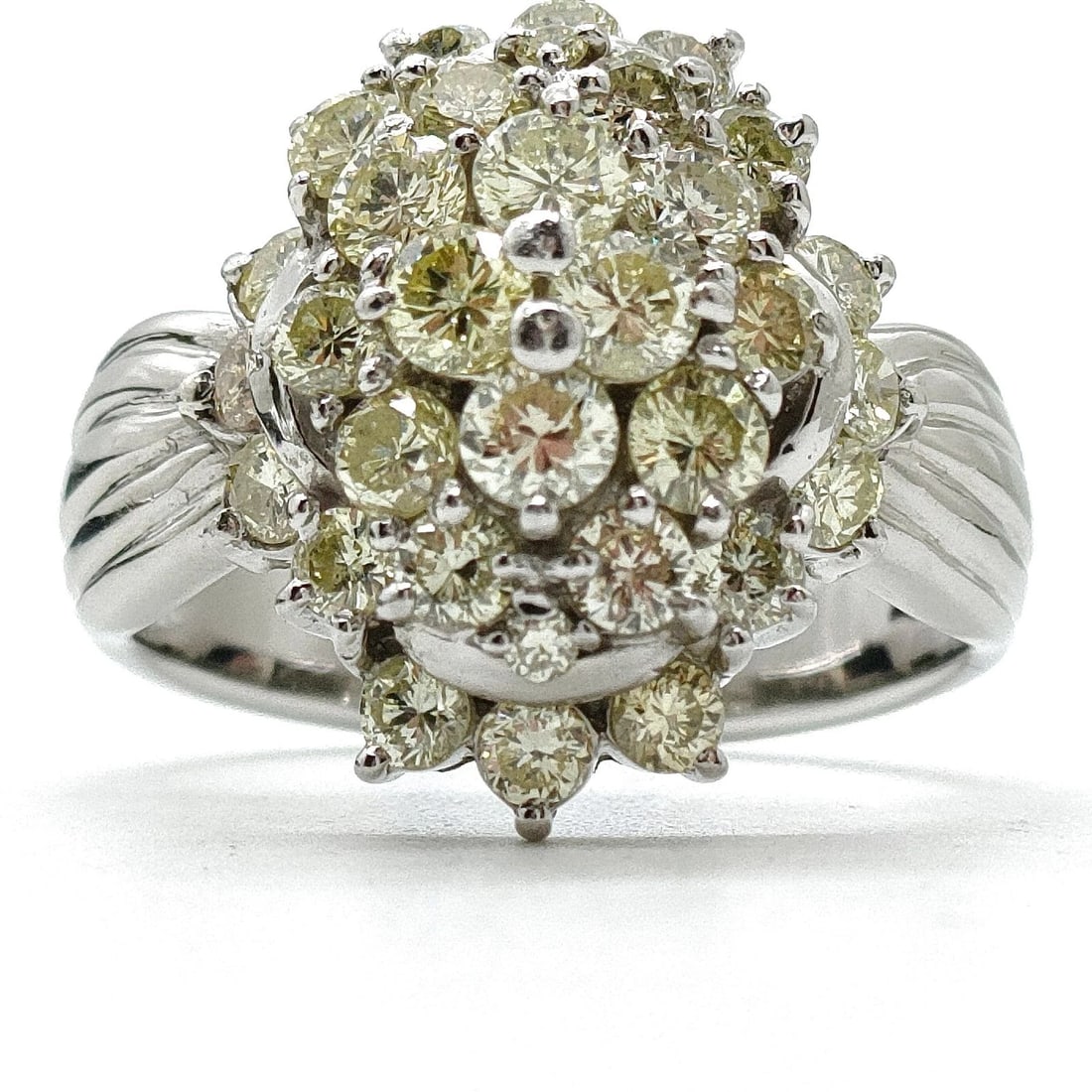 JEWELRY RING NATURAL DIAMOND PLATINUM (1 of 3)